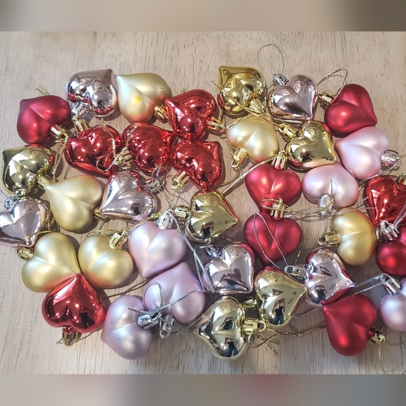Heart Ornaments 36 pieces - Picture 4 of 4
